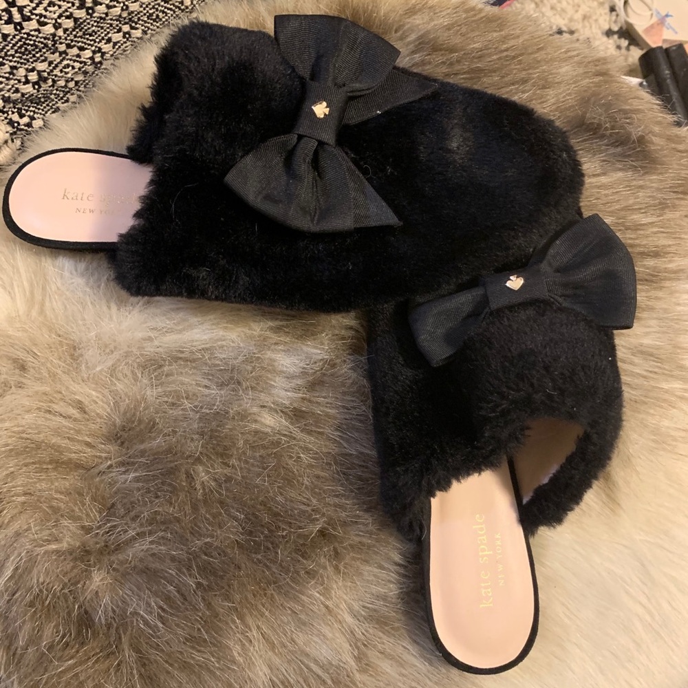 SOLD!!! New Kate Spade Fur Mule with Dust Bag